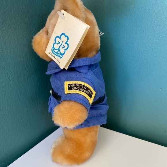 𝅺vintage Handmade Girl Guides Singapore Teddy Bear with Uniform Limited Edition - Picture 6 of 12